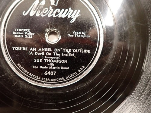 Sue Thompson - You Belong to Me/You're an Angel on the Outside - 78 RPM 1952 - Picture 4 of 4