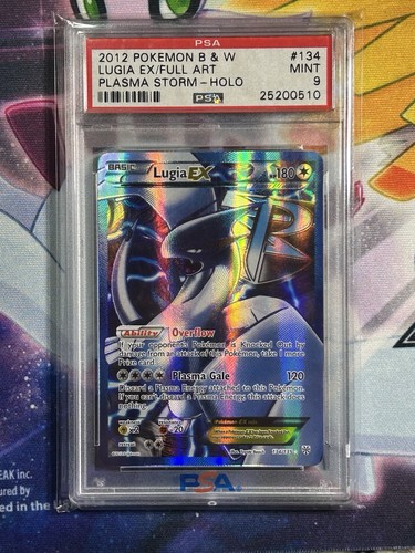 2013 POKEMON BLACK & WHITE PLASMA STORMFULL ART/LUGIA EX 134 PSA 9 POP 288 - Picture 1 of 2