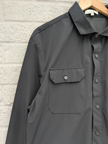 Arne Black Medium Collared Snap Button Cargo Jacket - Picture 2 of 16