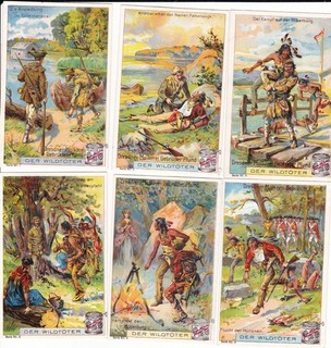 Dresdner Molkerei Gebrüder Pfund 6 Sammelbilder / Der Wildtöter ...