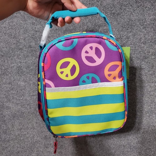 Garnet Hill BROTDOSE Schultasche Mädchen Art Peace AOP Teen Öko Wasserabweisend Neu - Bild 2 von 8