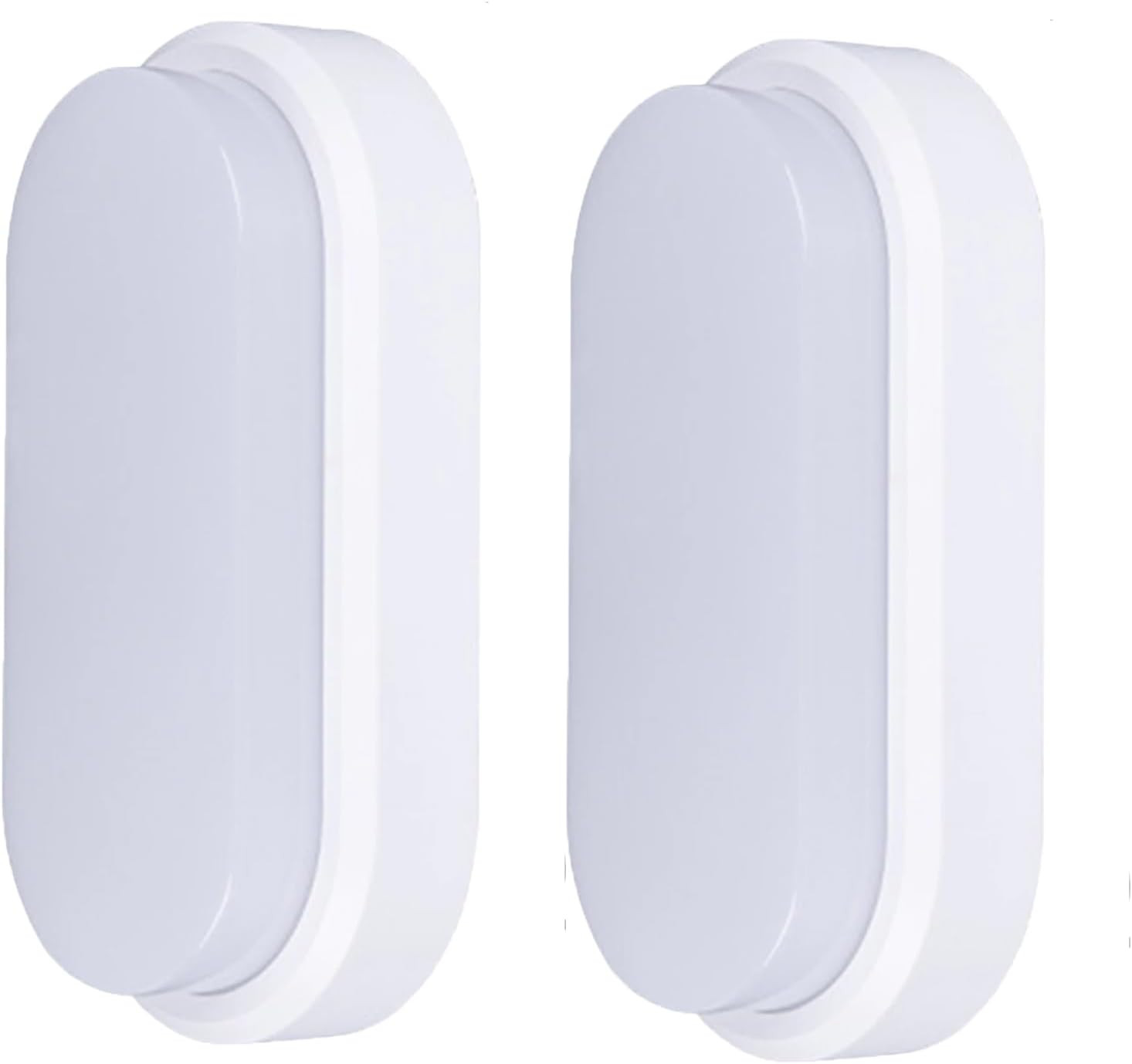 Plafoniera Ovale LED 18W Minimal - Luce Soffitto e Parete IP54 Bianco