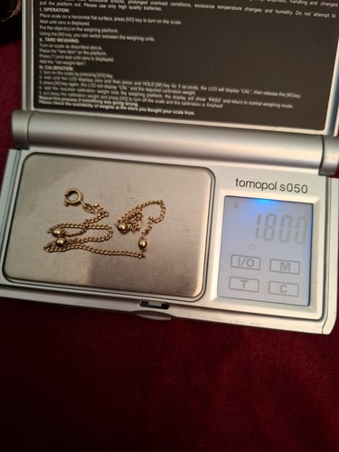 Armkette / Fußkette Gold 333 21cm 1,8Gramm