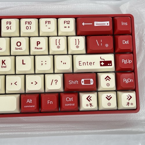 AJAZZ AK680 65% Wired HotswapMechanical Gaming Keyboard Red Switch - Red/White - Picture 5 of 12