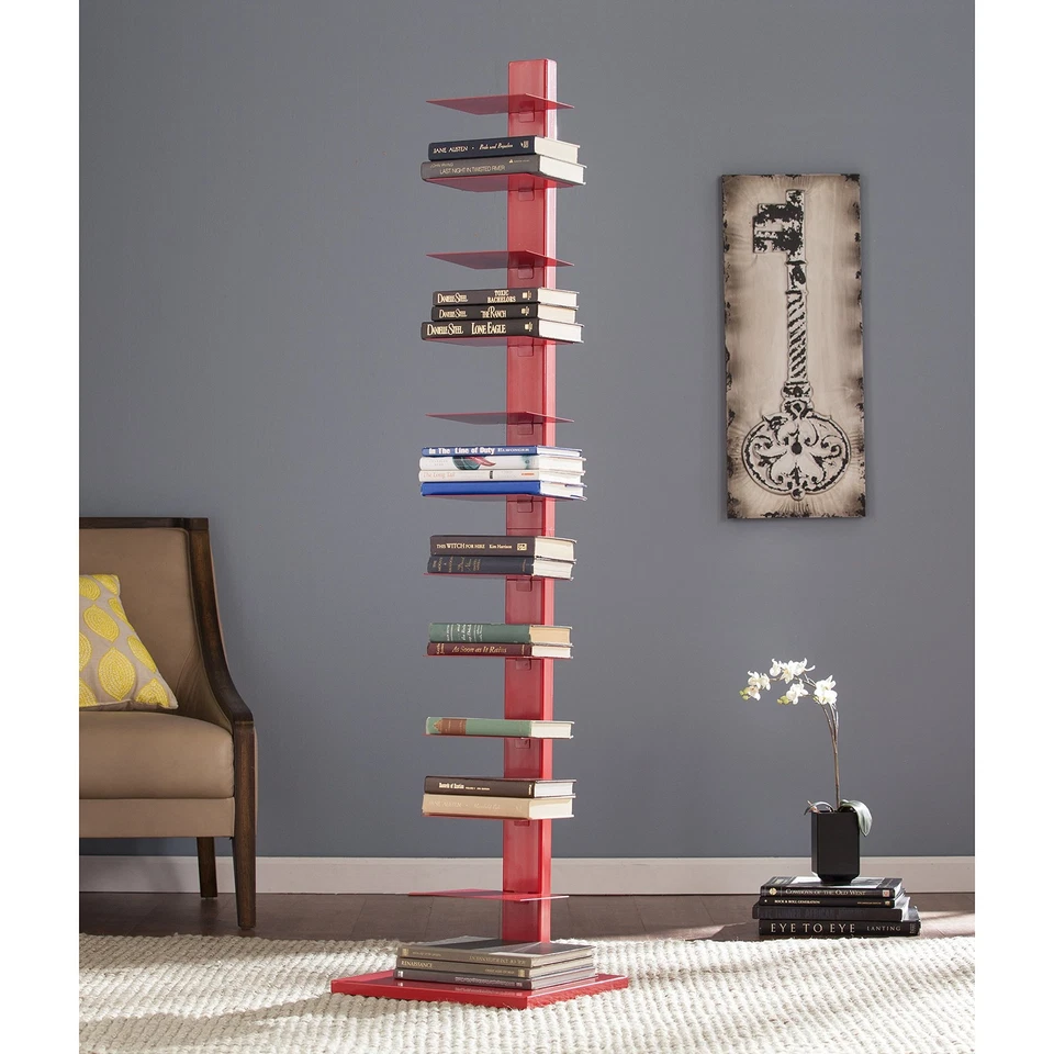 Stewartby Spine Tower Shelf - Valiant Poppy, Red - Image 4 of 4