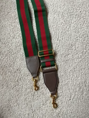 GUCCI Replacement Shoulder Strap, Adjustable / Detachable Green