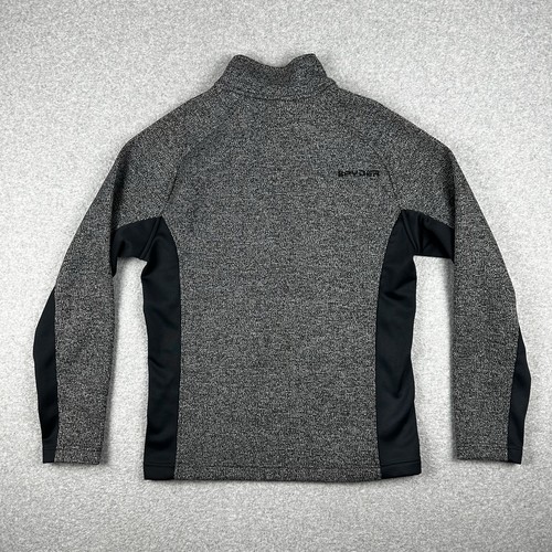Spyder Men's 1/4 Zip Pullover Jumper Sweater Size M Grey Fleece Lined Zip Pocket - Picture 11 of 14