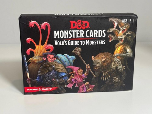 Dungeons & Dragons MONSTER CARDS Volo's Guide To Monsters SEALED Cards - Picture 1 of 5