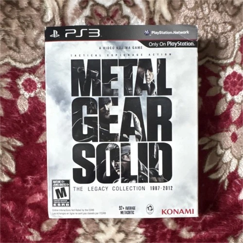 Metal Gear Solid Legacy Collection 1987-2012 Konami PS3 Compilation Manual