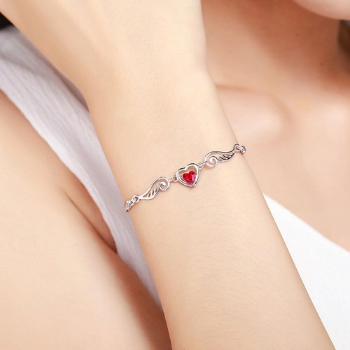 Hug from Heaven Armband, Until We Meet Again Love Herz Kette Armbänder Adjusta - Bild 2 von 5