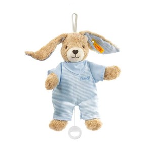 Steiff 237515 Hoppel Hase Spieluhr 20 blau