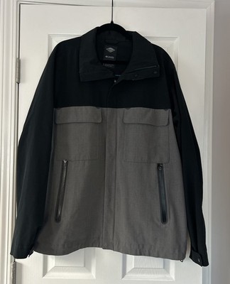 Columbia Men's Waterproof Breathable Omni Tech Jacket  Black Gray XL