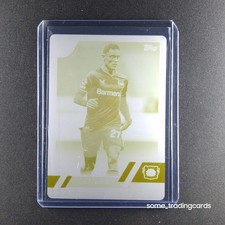 Topps UCL 2023 Florian Wirtz Leverkusen Yellow Printing Plate 1 of 1 - 1/1