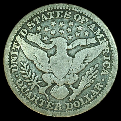 1915 Barber Quarter Not Graded - Bild 2 von 2