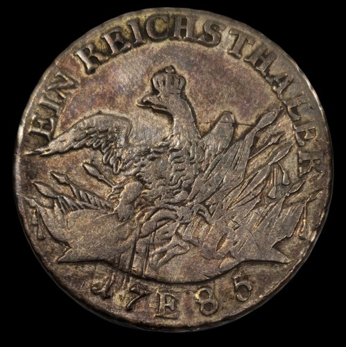 1785 E Reino de Prusia Alemania 1 Thaler / 1 Reichsthaler Federico II Plata - Imagen 6 de 9