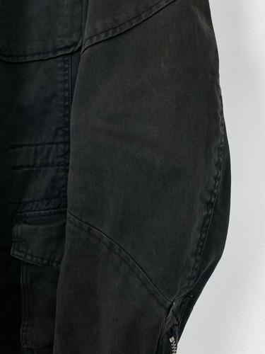 Diesel Multipocket Zipper M65 Jacket Men’s Size XL Avant Garde Y2K Top Black - Picture 9 of 18