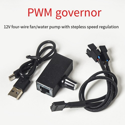 PWM-Drehzahlregler, 12 V, 4-Poliger PWM-Lüfterregler, USB-Typ-C-Stromversor5040 - Afbeelding 2 van 9