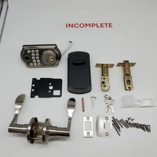 AkaGear Keyless Entry Smart Door Lock with Handle 2 Lever Handles, Fingerprint