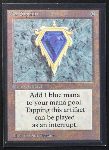 Mox Sapphire Magic Karte Power 9 Collectors Edition MTG - Bild 1 von 10