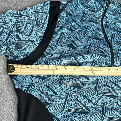 Kerrits Pullover Damen 2X blau Viertelreißverschluss Reitsport Pferd Print Reiten USA - Bild 8 von 13