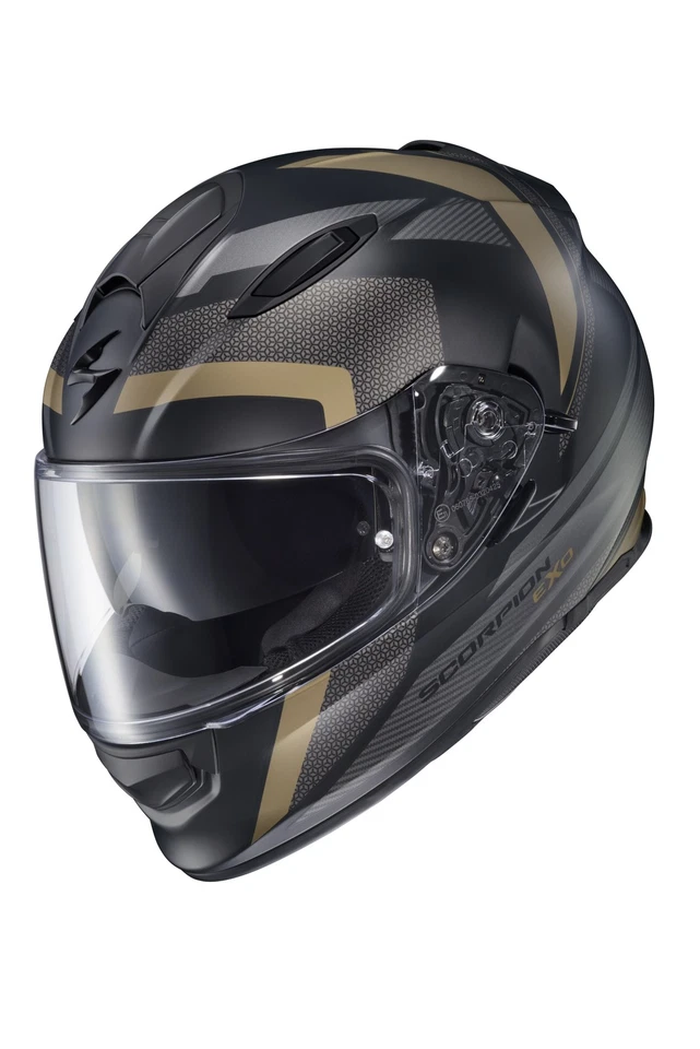 SCORPION EXO Ryzer Full Face Helmet Evolution Gold 2x RYZ-2057 - Image 3 of 4