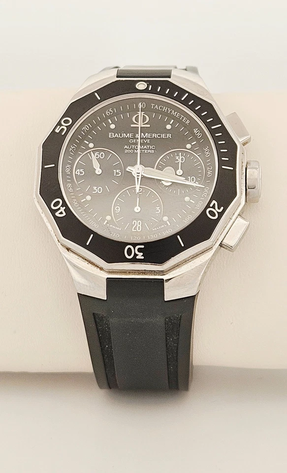 Baume & Mercier Riviera men's black dial automatic men's watch 43mm - Image 2 of 4