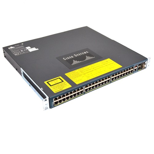 Cisco WS-C4948-E Catalyst Ethernet Switch 48-Port 10/100/1000 1x PWR-C49-300AC - 第 1/5 張圖片