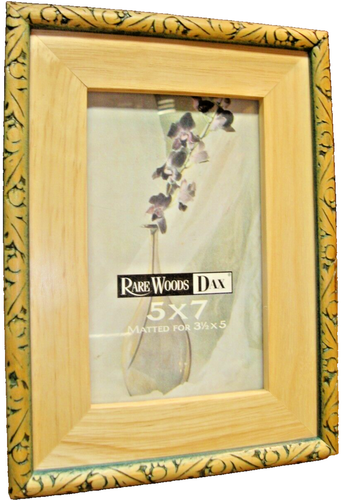 FOTORAHMEN seltene Hölzer Dax ~ Meeresschaumwäsche ~ 5x7 mattiert für 3,5"x5" Bild Dekor 829 - Bild 1 von 3