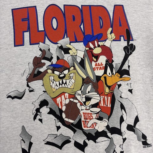 Vintage 90s USA Looney Tunes Florida State varsity graphic sweatshirt - Bild 3 von 3