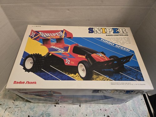 Vintage Radio Shack Remote Control Car Super Buggy Sniper w/ Box Fully Tested