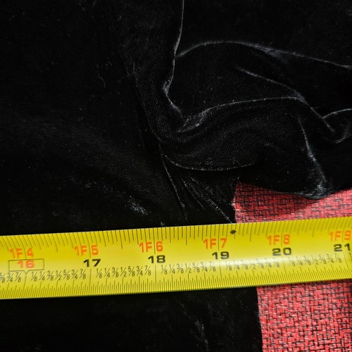 Eileen Fisher Black Velvet Long Sleeve Maxi Dress M Silk/Rayon Occasion Modest - Picture 7 of 8