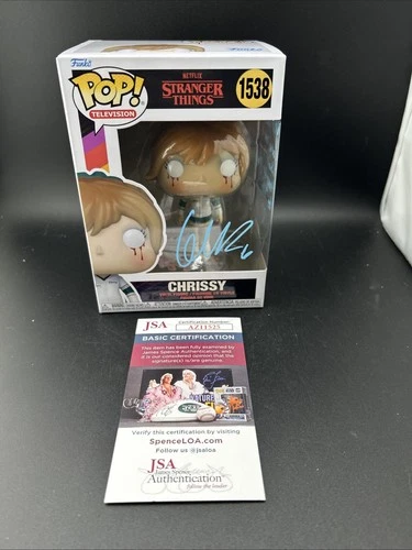 Funko Pop Stranger Things Grace Van Dien Chrissy  Signed And Quoted JSA