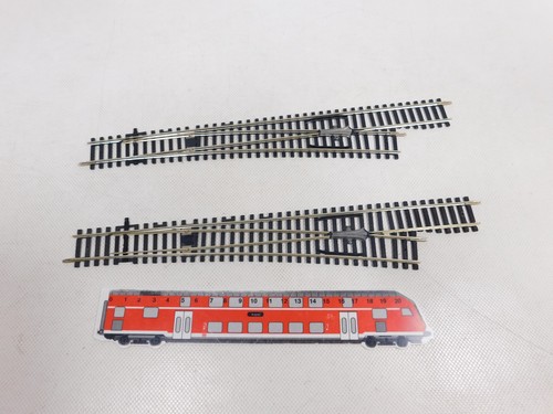 2X Roco H0 DC Right Slim Switch Neusilber Ns (4507) Very Good #EF365-0.5 - Picture 1 of 3