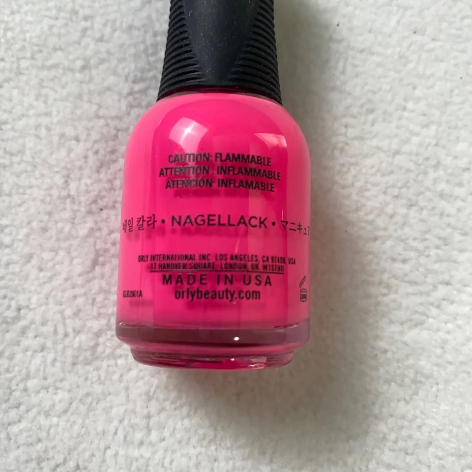 Esmalte de uñas Orly Beach Cruiser laca rosa caliente manicura, pedicura RARO Foto 4 de 4