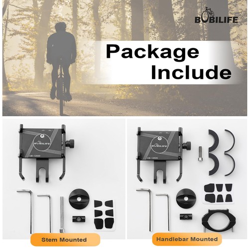Aluminum Bike Phone Mount Holder - 360° Adjustable Bicycle Cell Phone Holder ... - Picture 7 of 7