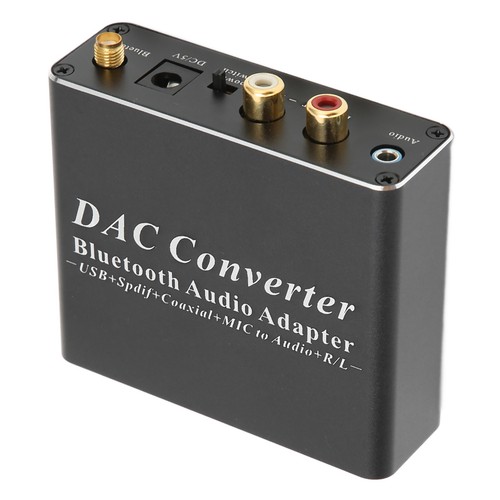 DAC Converter Digital To Analog 3.5mm Jack Fidelity BT Adapter For NEW - Afbeelding 8 van 12