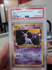 Espeon Promo Japanese Psa 9 Mint 2000 Neo 2 Card 196 Cool Cat Creature P.M. 