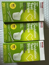 3 Boxes CVS Ovulation Test Strips New Sealed 20 Ct Each. Exp: 3/2026