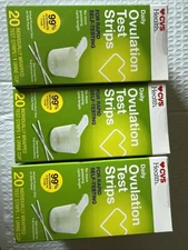 3 Boxes CVS Ovulation Test Strips New Sealed! 20 Ct Each. Exp: 3/2026