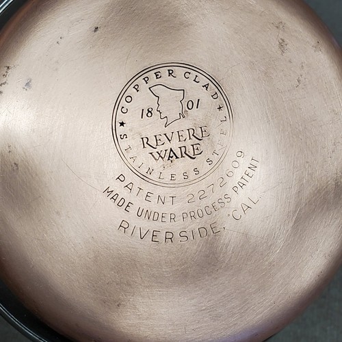 Sartén Revere Ware 6" cubierta de cobre fondo ribera CAL de colección sin tapa - Imagen 4 de 5