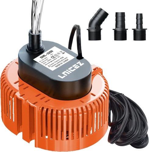 16.5ft Power Cable 850GPH Submersible Pump 75W Ultra Quiet Fountain Water Pum...