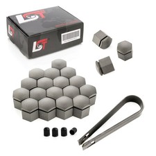 20x Radschraubenkappen Radmuttern Set 19 mm grau für SUBARU