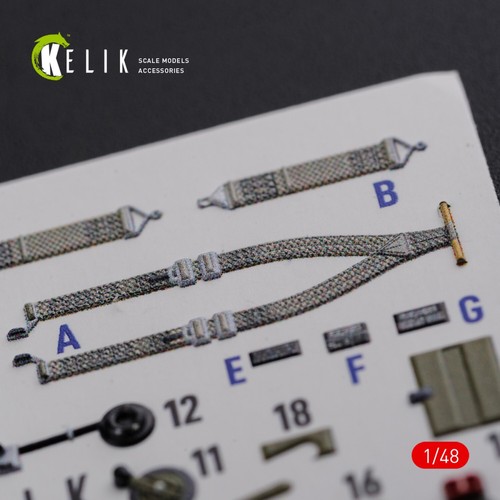 3D Decals P-40N Interieur für Academy Bausatz Maßstab 1:48 für Scale Model KeliK K48086 - Bild 5 von 7