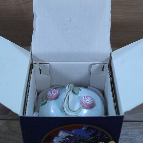 Vintage ELIZABETH ARDEN Orient Express Herz Blumen Schmuck Spieluhr - Bild 13 von 18