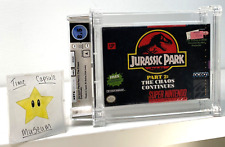 Jurassic Park Part 2 The Chaos Continues Super Nintendo SNES New Sealed WATA 8.5