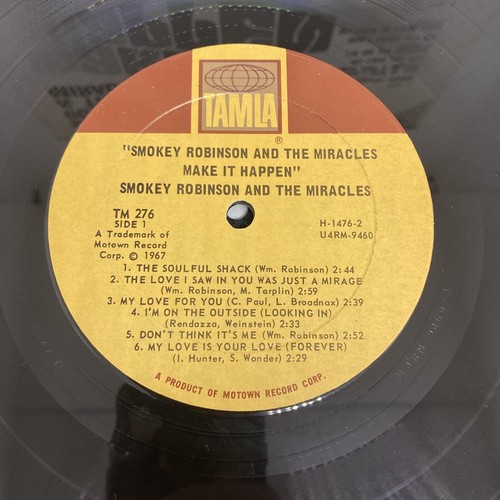 Smokey Robinson & The Miracles Make It Happen LP 1967 Mono Tamla TM 276 VG+ - Picture 6 of 9