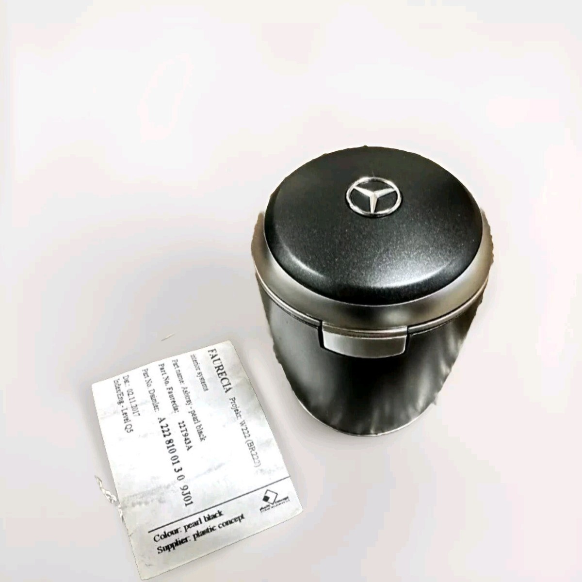 Genuine Mercedes S Class Faurecia Pearl Black Cup Holder Ashtray