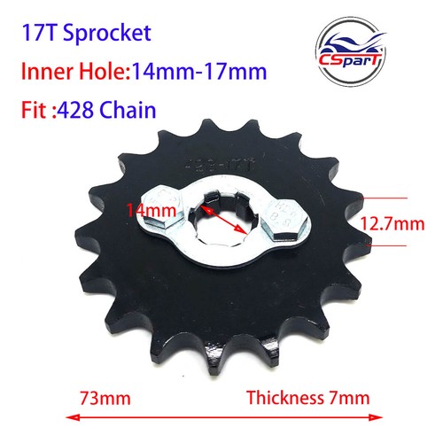428 Chain Front Sprocket for Honda Lifan ZongShen ATV Quad Dirt bike Buggy Parts - Picture 15 of 23