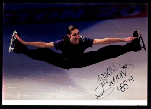 Jason Brown Foto Original Signiert Eiskunstlauf 3. Olympia 2014 / 2018 +G 25236