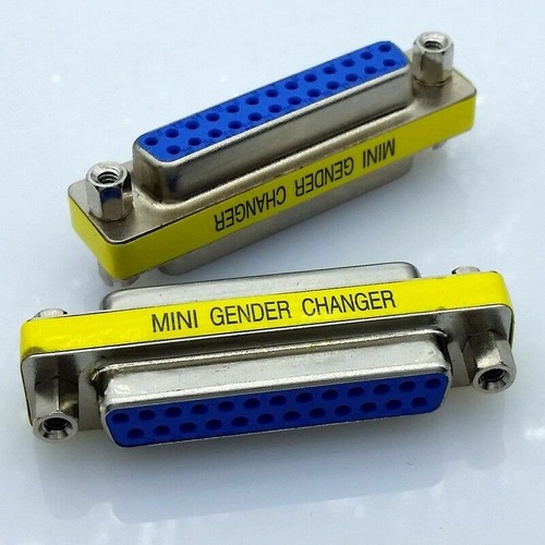 DB25 Buchse auf DB25 Buchse Mini Geschlechtsumwandler Konvertieren Adapter Stecker - Bild 3 von 5